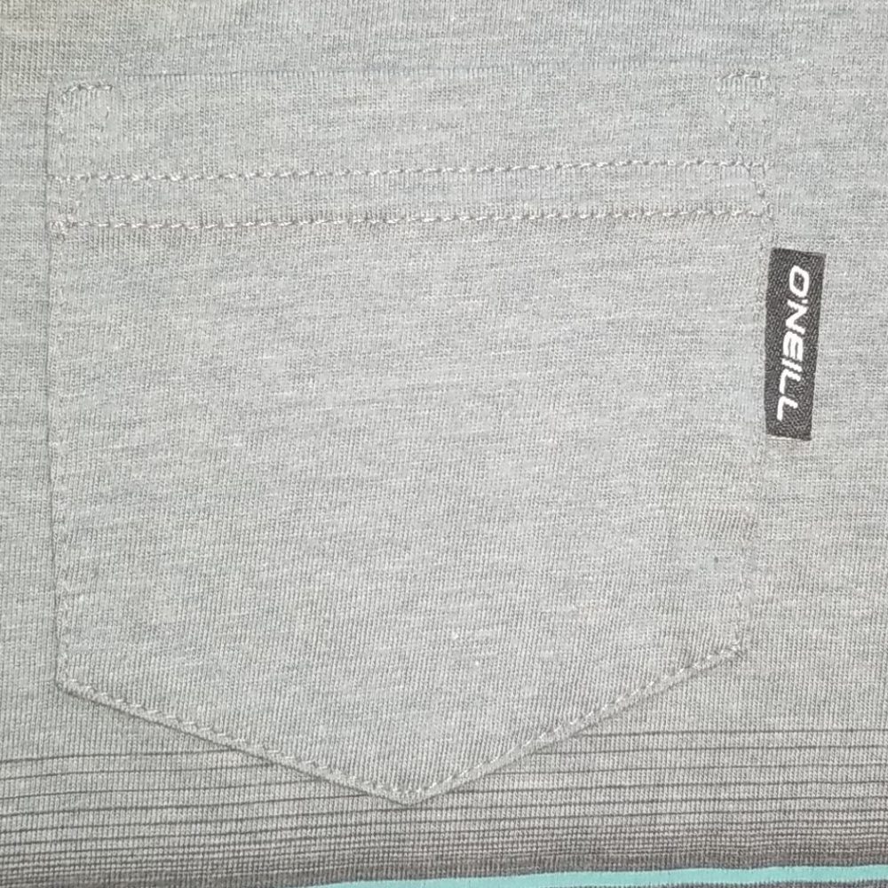 O'Neill Men's 'Pho Striped Pocket Tee Shirt' - Picture 7 of 8